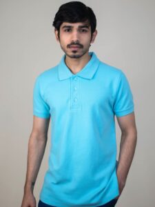 Aqua blue polo tshirt